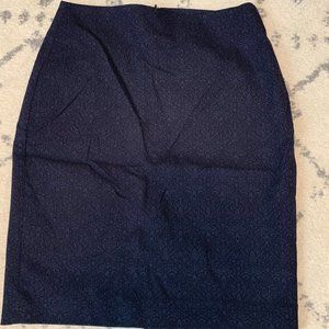 Navy and black pencil skirt from Banana